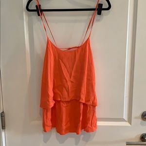 Orange tank blouse